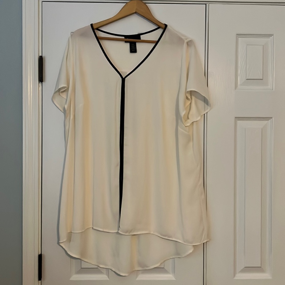 Cream dress top tunic.